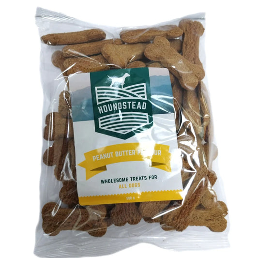 Houndstead Dog Biscuits Peanut Butter 500g