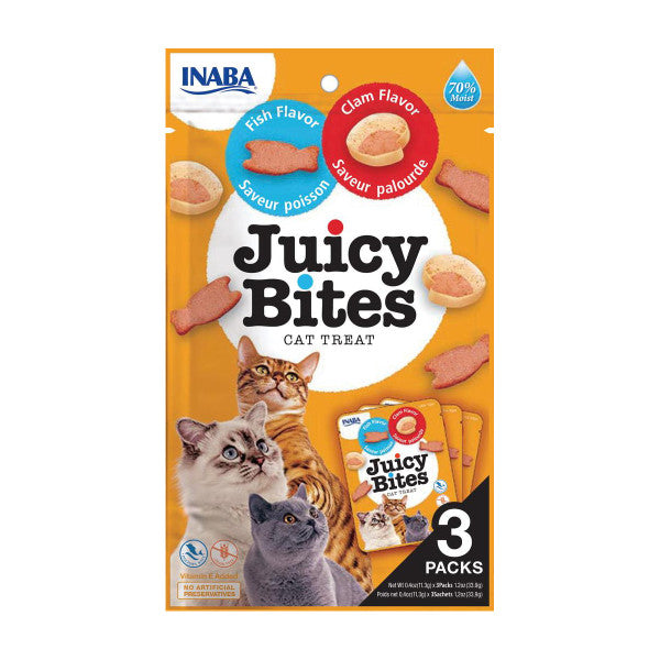 Rucenta Treat Juicy Bites Fish & Clam 3 x 11.3g