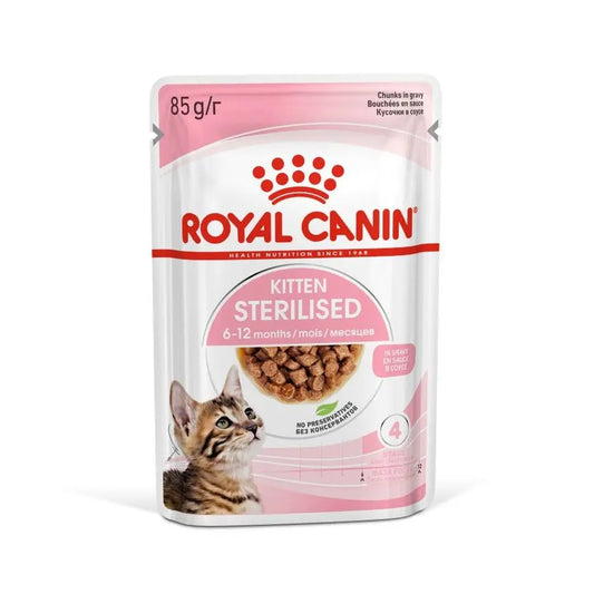 Royal Canin Kitten Sterilised in Gravy Pouch