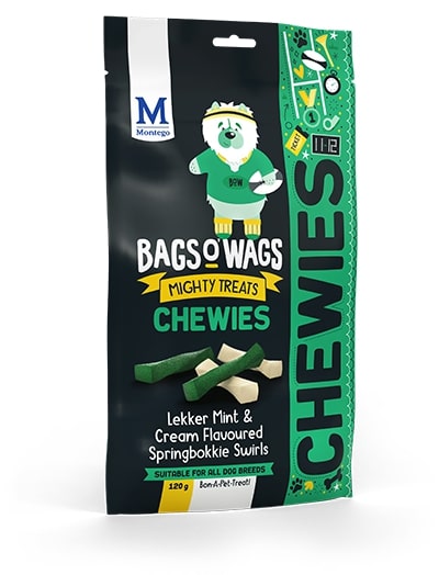 Montego Bags O' Wags Springbokkie Swirls 120g