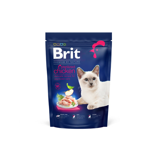 Brit Premium Sterilised Adult Cat Dry Food - Chicken