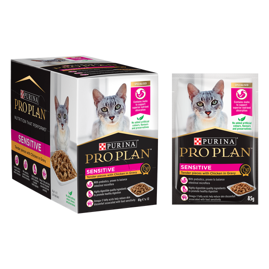 Pro Plan Feline Adult SENS Wet Chicken-Gravy