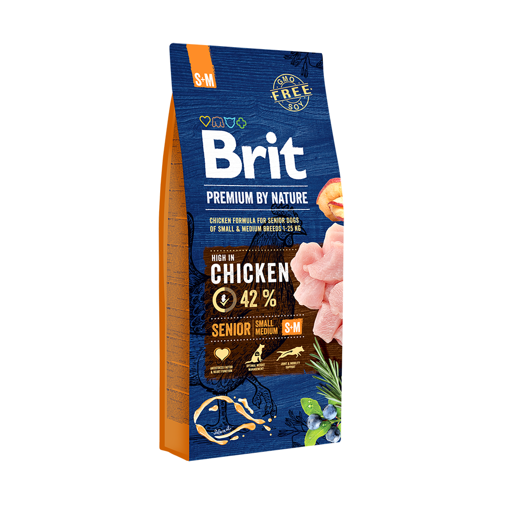Brit Premium Dog Dry Food Senior Small & Medium