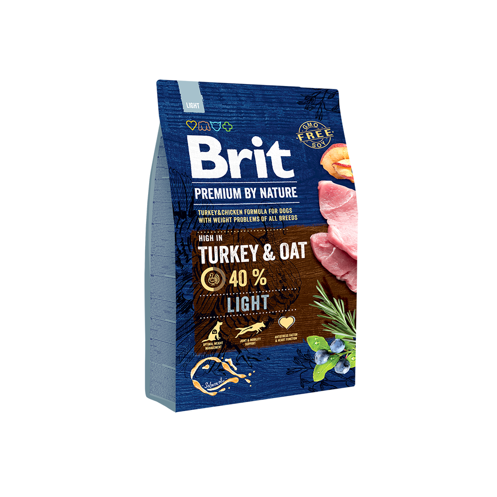 Brit Premium Dog Adult Dry Food Light Turkey and Oat
