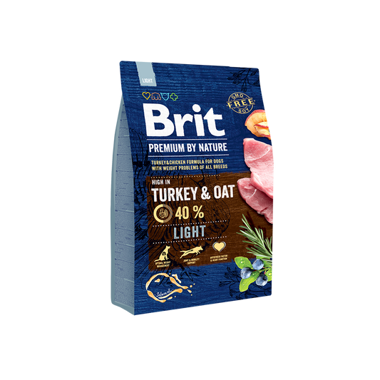Brit Premium Dog Adult Dry Food Light Turkey and Oat