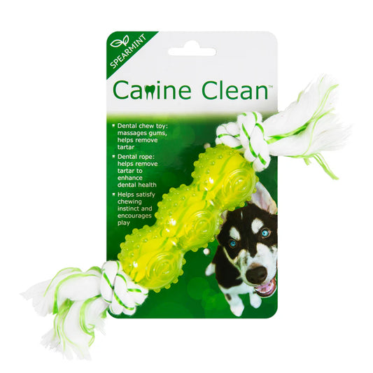 Canine Clean Dental Rope Bone with TPR Tube Medium