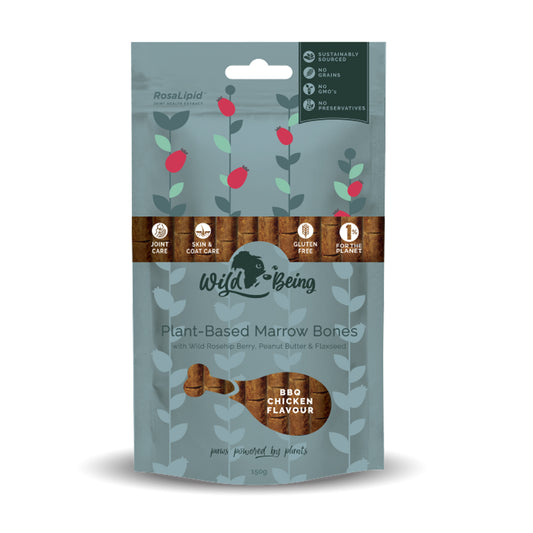 Wild Being Plant Based Marrow Bones - BBQ Chicken -150g